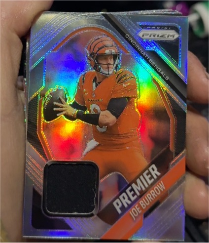 2025 Panini Prizm Premier Patch #PJY-JBW Joe Burrow — front