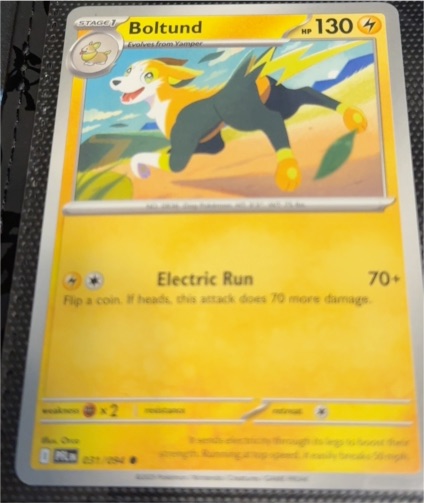 2023 Pokémon ME02: Phantasmal Flames #031 Boltund — front