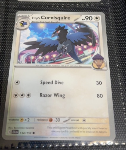 2023 Pokémon SV09: Journey Together #134 Hop's Corvisquire — front