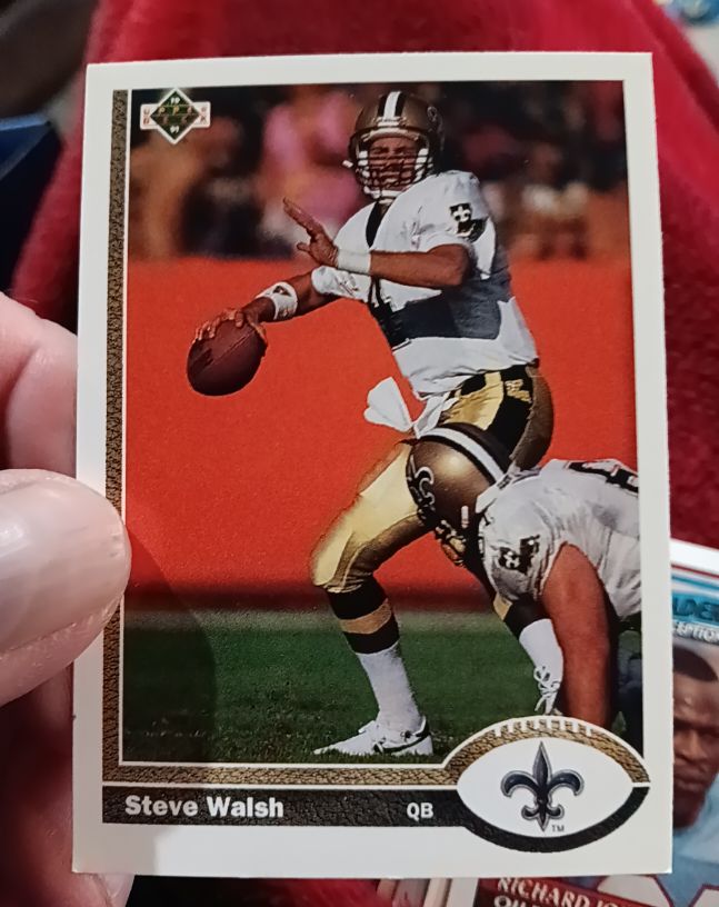 1991 Upper Deck #395 Steve Walsh New Orleans Saints — front