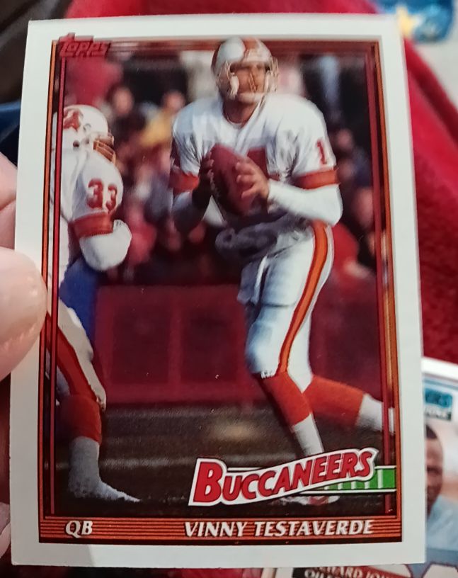 1991 Topps #491 Vinny Testaverde Tampa Bay Buccaneers — front