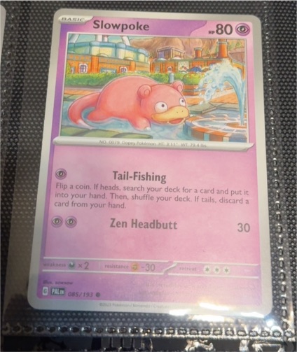 2023 Pokémon SV02: Paldea Evolved #085 Slowpoke — front