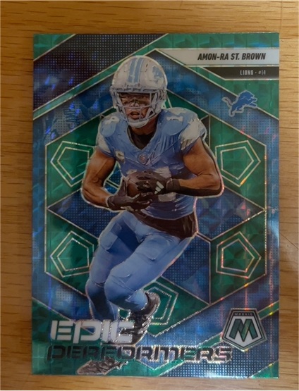 2025 Panini Mosaic #5 Amon-Ra St. Brown Epic Performers — front
