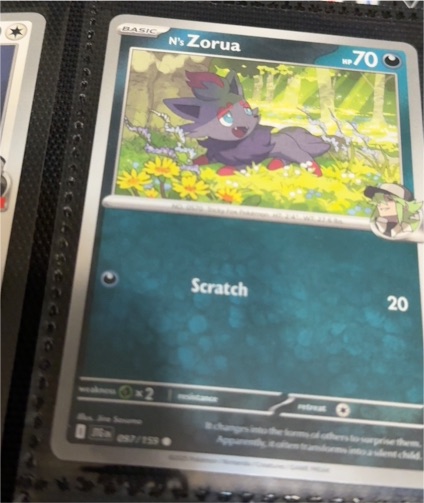 2025 Pokémon Journey Together #097 N's Zorua — front