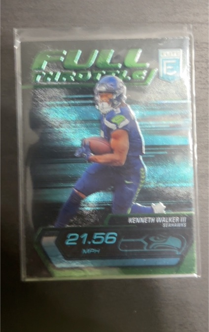 2024 Panini Donruss Elite Full Throttle Green #7 Kenneth Walker III — front