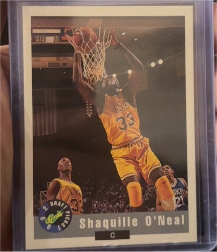 1992 Classic Draft Picks #11 Shaquille O'Neal — front