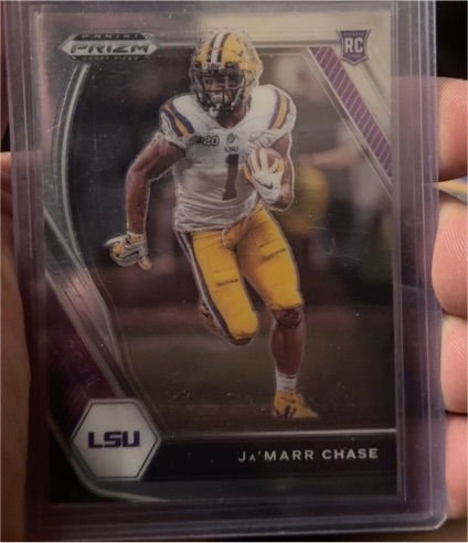 2021 Panini Prizm Draft Picks Collegiate #112 Ja'Marr Chase — front