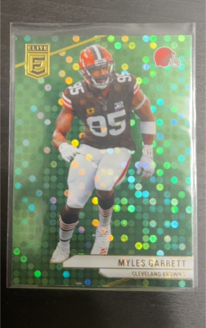 2024 Donruss Elite #82 Myles Garrett Green Disco — front