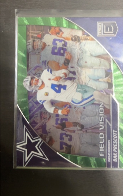 2024 Panini Donruss Elite #3 Dak Prescott Field Vision Green — front