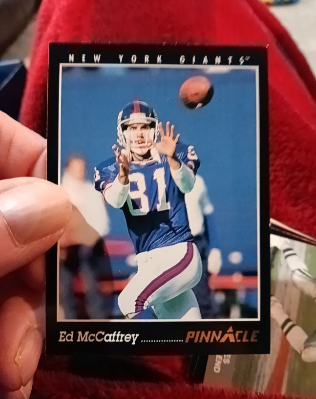 1993 Pinnacle #81 Ed McCaffrey — front