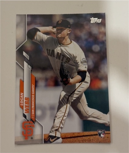 2020 Topps #514 Logan Webb — front
