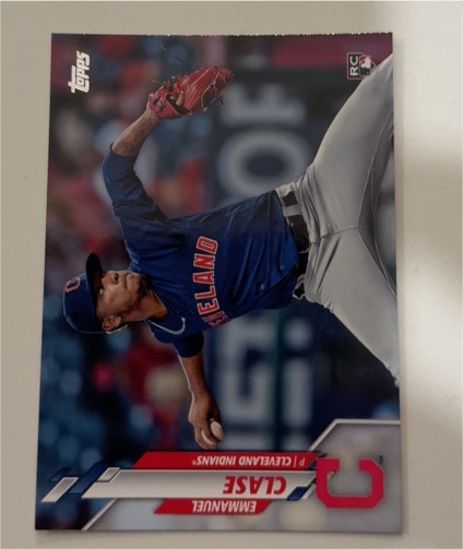 2020 Topps #390 Emmanuel Clase Cleveland Indians RC Rookie — front