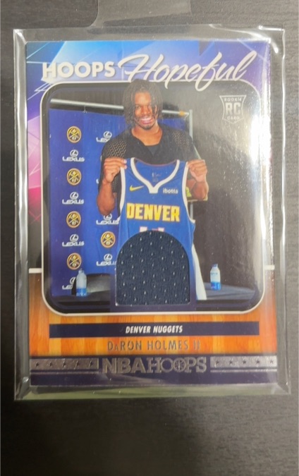 2024-25 Panini NBA Hoops Hoops Hopeful Memorabilia #HHM-DHN DaRon Holmes II — front