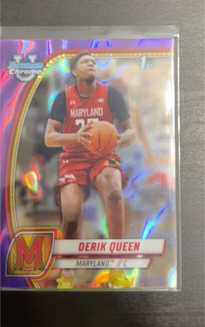 2024-25 Bowman University Chrome #19 Derik Queen — front