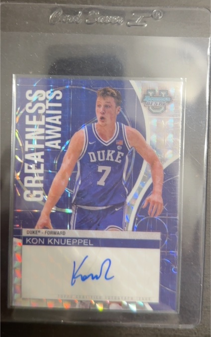 2024 Bowman's Best U #Greatness Awaits Kon Knueppel — front