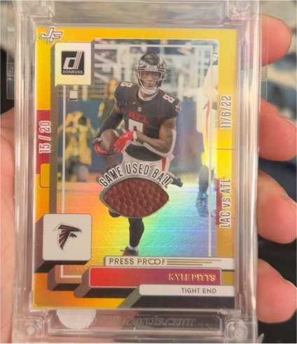 2025 Donruss Jersey Fusion Ball Stars #15 Kyle Pitts — front