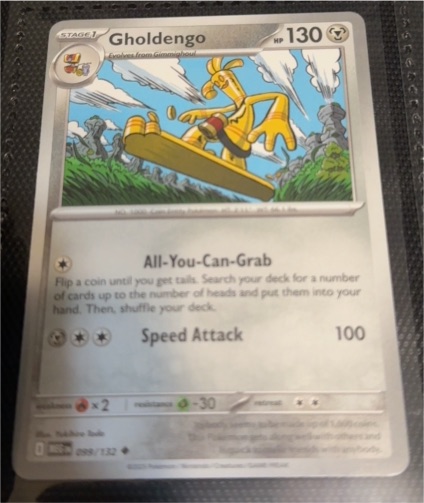 2023 Pokémon ME01: Mega Evolution #099 Gholdengo — front