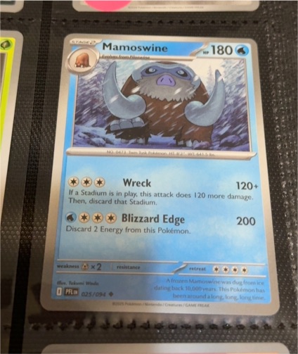 2025 Pokémon ME02: Phantasmal Flames #025 Mamoswine — front
