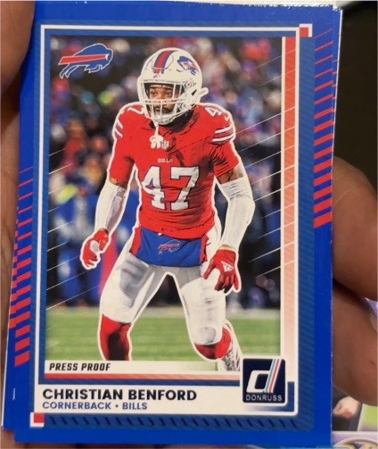 2025 Donruss #105 Christian Benford — front