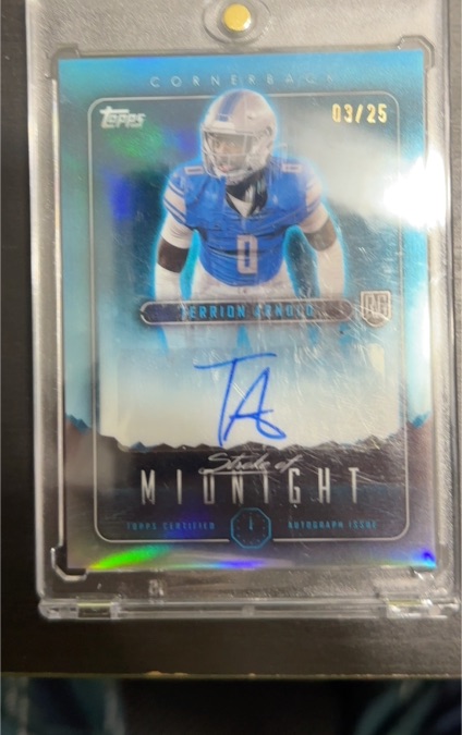 2024 Topps Midnight Stroke of Midnight #03/25 Terrion Arnold — front
