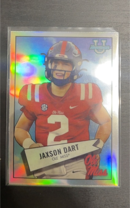 2022 Bowman University Chrome 1952 Bowman #52BF-13 Jaxson Dart — front