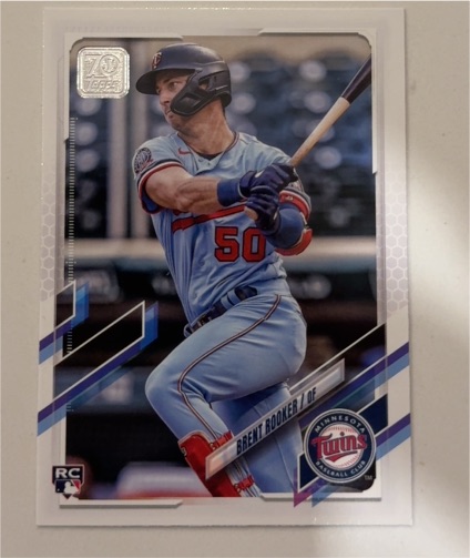 2021 Topps #480 Brent Rooker Rookie Card Minnesota Twins — front