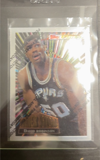 1994 Topps Finest #Cornerstones David Robinson — front