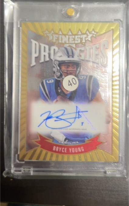 2024 Topps Finest #P-BY Bryce Young Finest Prodigies Autograph — front