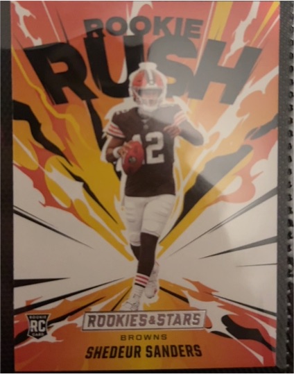 2025 Panini Rookies & Stars #20 Shedeur Sanders Rookie Rush — front
