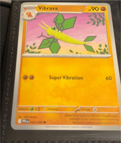 2025 Pokémon ME02: Phantasmal Flames #052 Vibrava — front