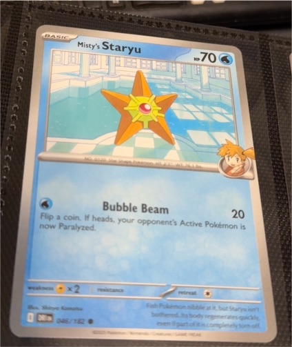 2025 Pokemon Destined Rivals #046 Misty's Staryu — front