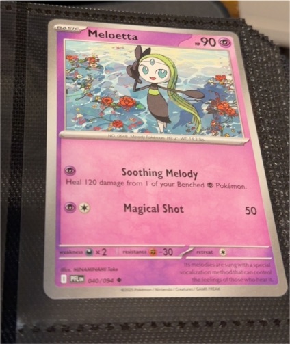 2025 Pokémon Phantasmal Flames #040 Meloetta — front