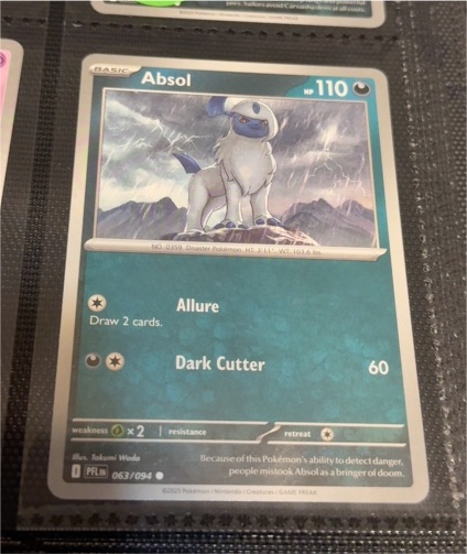 2025 Pokémon Phantasmal Flames #063 Absol — front