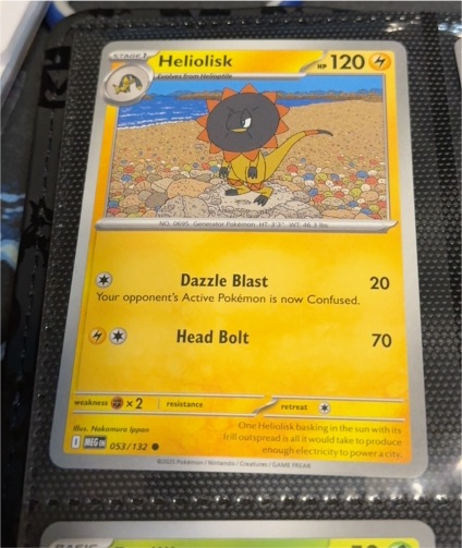 2025 Pokémon ME01: Mega Evolution #053 Heliolisk — front