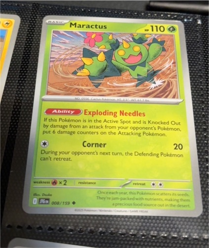 2025 Pokemon SV09: Journey Together #008 Maractus — front