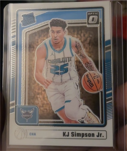 2024-25 Donruss Optic #294 KJ Simpson Jr. — front