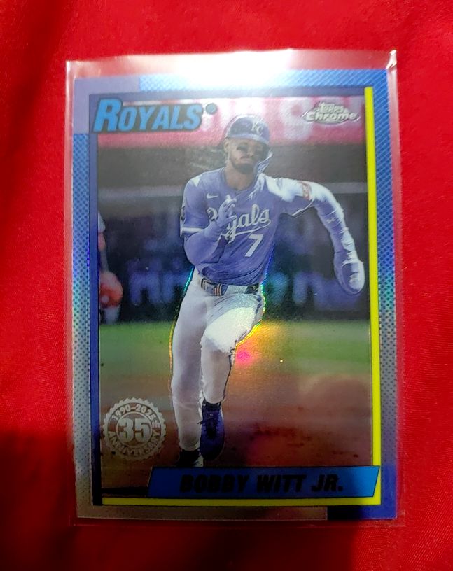 2025 Topps Chrome Update #90CU-2 Bobby Witt Jr. 35th Anniversary Royals — front