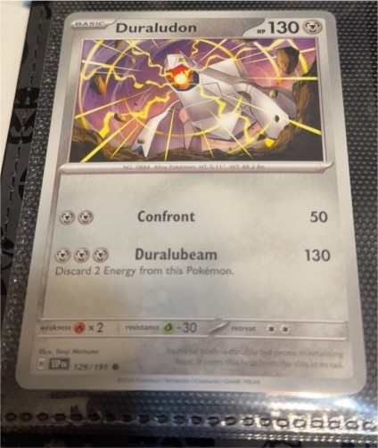 2024 Pokemon SV08: Surging Sparks #129 Duraludon — front