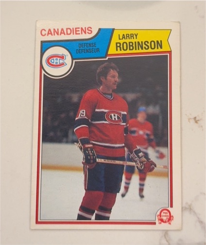 1983-84 O-Pee-Chee #195 Larry Robinson — front