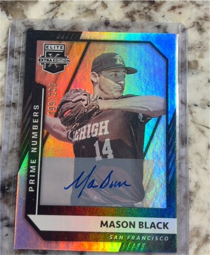 2021 Panini Elite Extra Edition #85 Mason Black — front
