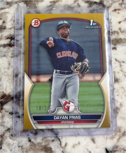 2023 Bowman 1st Prospects #BP-26 Dayan Frias — front
