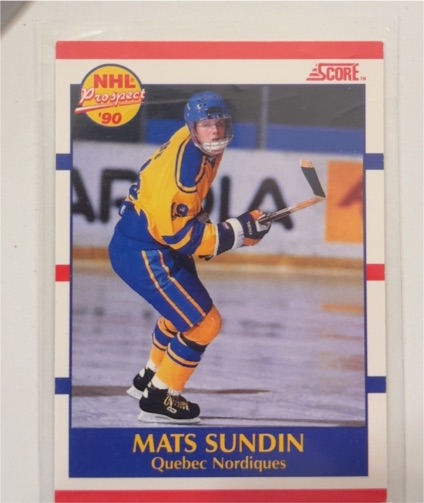 1990 Score #398 Mats Sundin — front