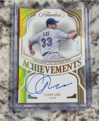 2025 Panini Flawless Achievements Auto Cliff Lee — front