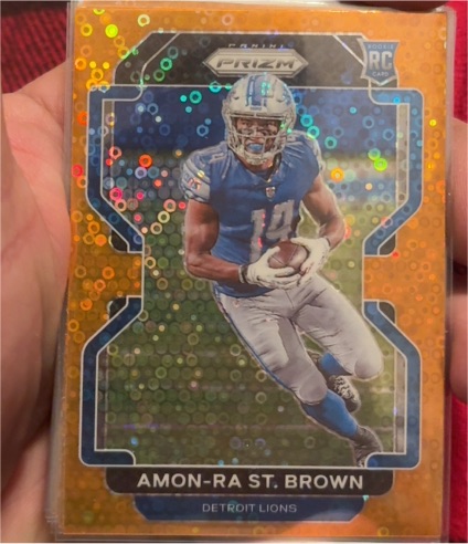 2021 Panini Prizm #386 Amon-Ra St. Brown — front