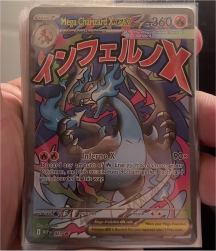 2025 Pokémon TCG Mega Charizard X ex 023 Black Star Promo — front