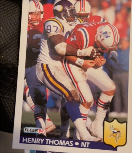 1992 Fleer #252 Henry Thomas — front