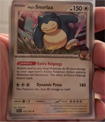 2023 Pokémon SV09: Journey Together #117 Hop's Snorlax — front