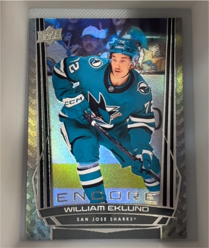 2025-26 Upper Deck Series 1 Encore #E-56 William Eklund — front