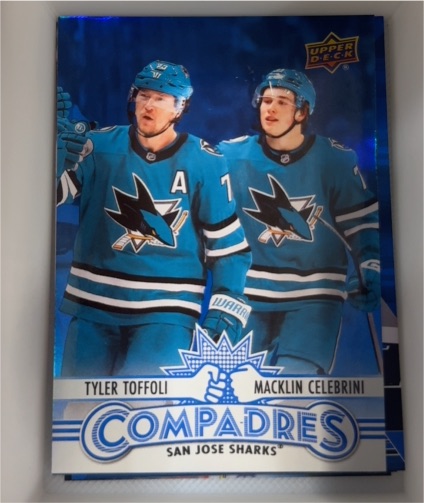 2025-26 Upper Deck Series 1 #CM-11 Tyler Toffoli/Macklin Celebrini — front
