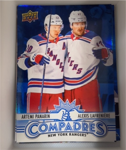 2025-26 Upper Deck Series 1 Compadres #CM-15 Artemi Panarin Alexis Lafrenière — front